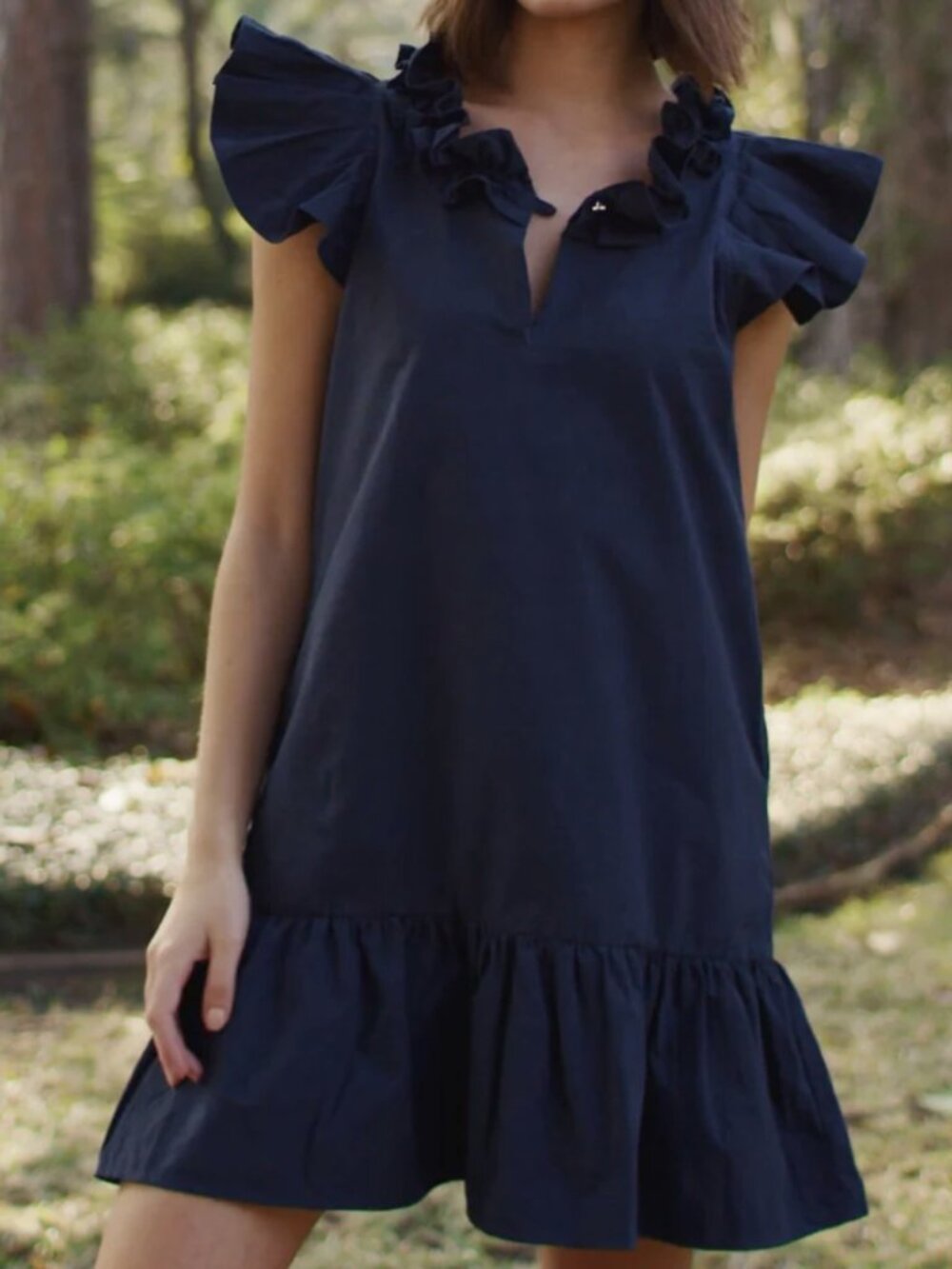 Never A Wallflower Rachel Dress in Navy